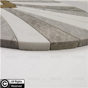 Hotel Decor White Marble Mosaic Home Accessories