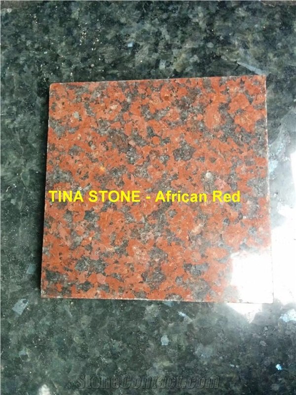 African Red Granite Stone Slab Floor Tile