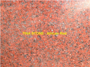 African Red Granite Stone Slab Floor Tile