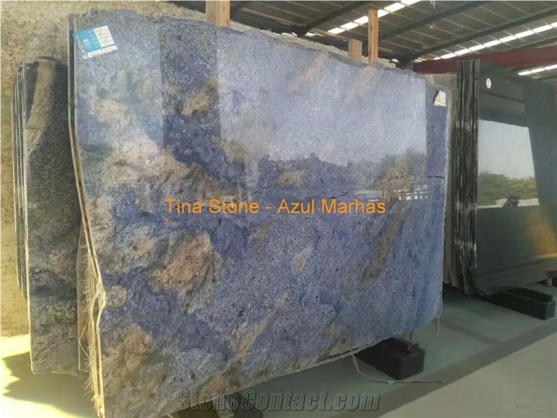 Azul Marhas Blue Marble Stone Slabs Floor Covering