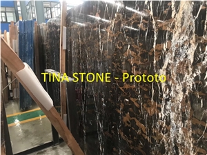 Black Prototo Marble Stone Tiles Slabs Wall Floor
