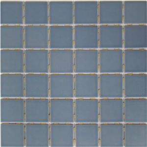 Blue Manmade Stone Ceramic Backed Mosaic