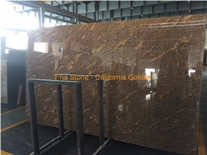 California Golden Granite Stone Wall Floor Buiding