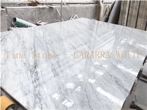Cararra White Marble Wall Floor Tiles Polished