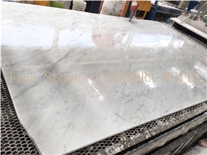 Cararra White Marble Walling Tile Slabs Polished