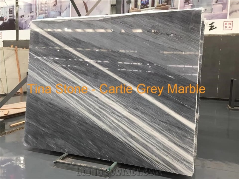 Cartie Grey Marble Stone Slabs Floor for Building