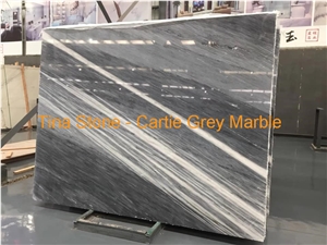 Cartie Grey Marble Stone Slabs Floor for Building