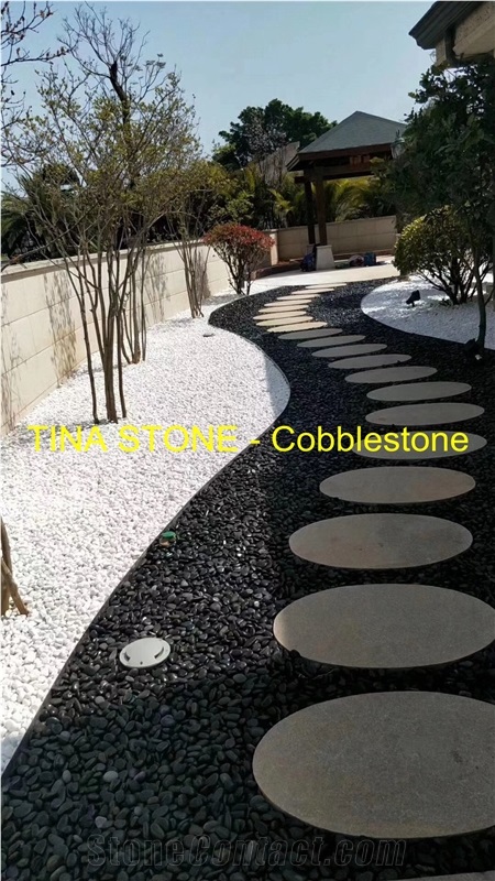 Cobblestone Walkway Pebble Stone Gravels Garden