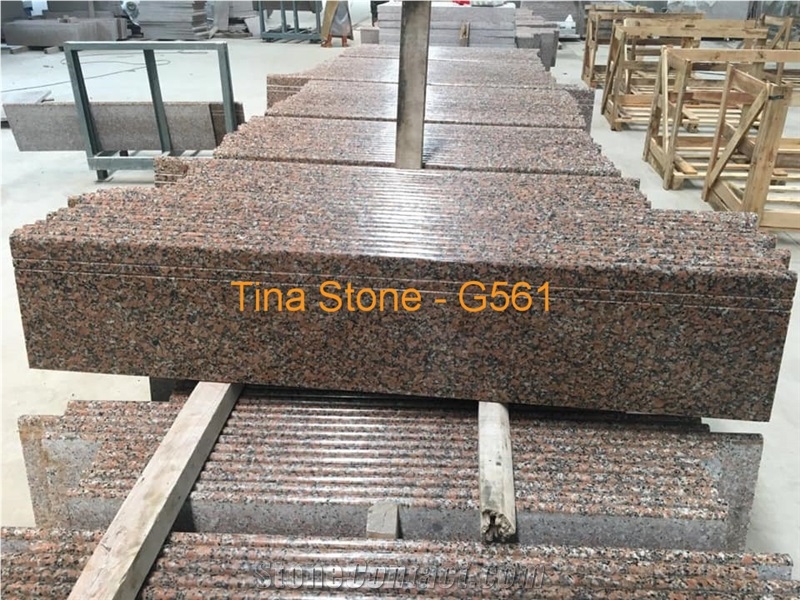 G561 Granite Red Slabs Tiles Floor Wall Covering