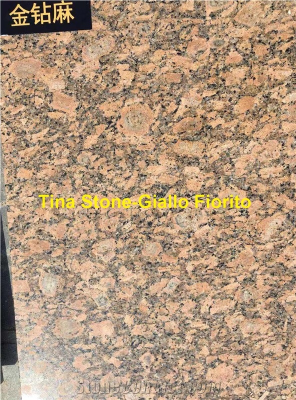 Giallo Fiorito Granite Building Wall Tiles Slabs