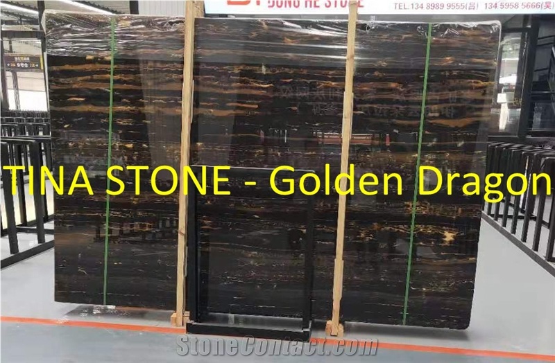 Golden Dragon Marble Stone Floor Slabs Tiles Wall