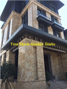 Golden Giallo Granite Building Tiles Wall Floor