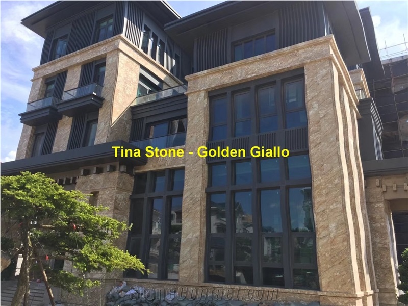 Golden Giallo Granite Stone Tiles Slabs Floor Wall