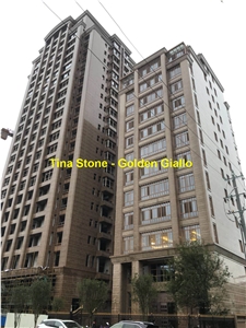 Golden Giallo Granite Stone Tiles Slabs Floor Wall