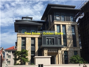 Golden Giallo Granite Stone Tiles Slabs Wall Floor
