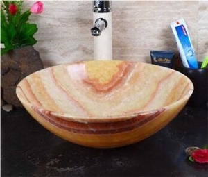 Honey Onyx Stone Sinks Basins Kitchen Bathroom