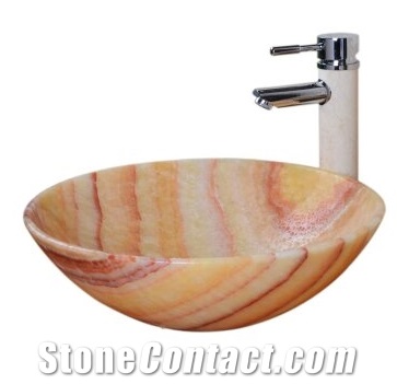 Honey Onyx Stone Sinks Basins Kitchen Bathroom