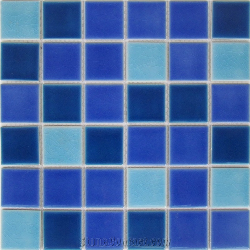 Interior Stone Blue Color Mosaic for Wall Mosaic