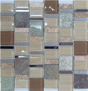 Interior Stone Crystal and Stone Glass Mosaic