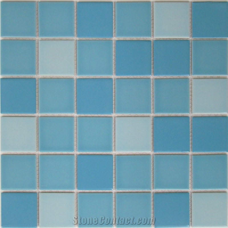 Interior Stone Light Blue Color Floor Wall Mosaic