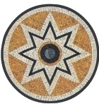 Interior Stone Medallion Mosaic Round Floor