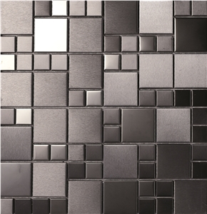 Interior Stone Mosaic Metal Mosaic Wall Floor