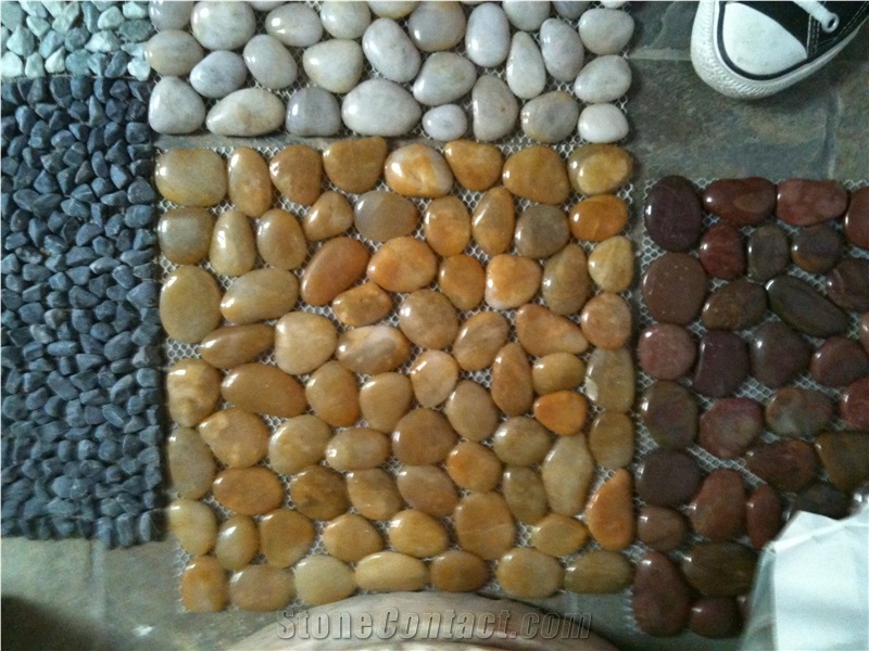 Landscaping Pebble River Natural Stone Mosaic