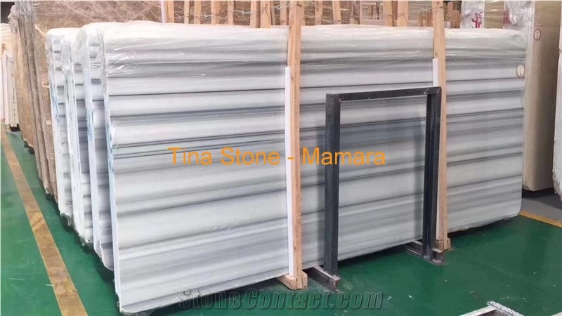 Mamara White Marble Polished Slab Wall Floor Tile