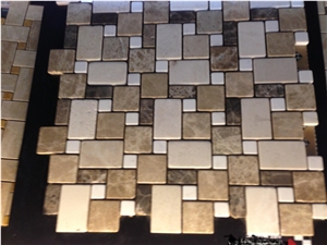 Marble Polished Pattern Mosaic Building Cladding