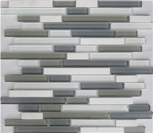 Multicolor Mosaic Linear Strips Decoration