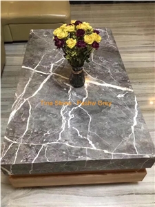 Pashw Grey Marble Stone Slabs for Home Decoration