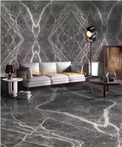 Pashw Grey Marble Stone Slabs Tile Wall Floor