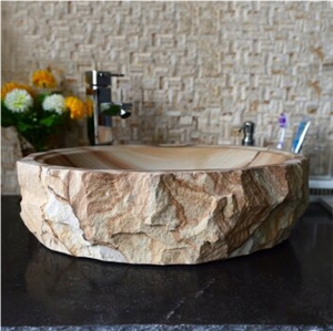 Sandstone Stone Basins Kitchen Bathroom Sinks