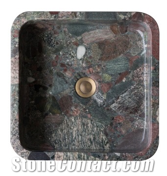 Seven Color Granite Stone Sinks Basins Bathroom