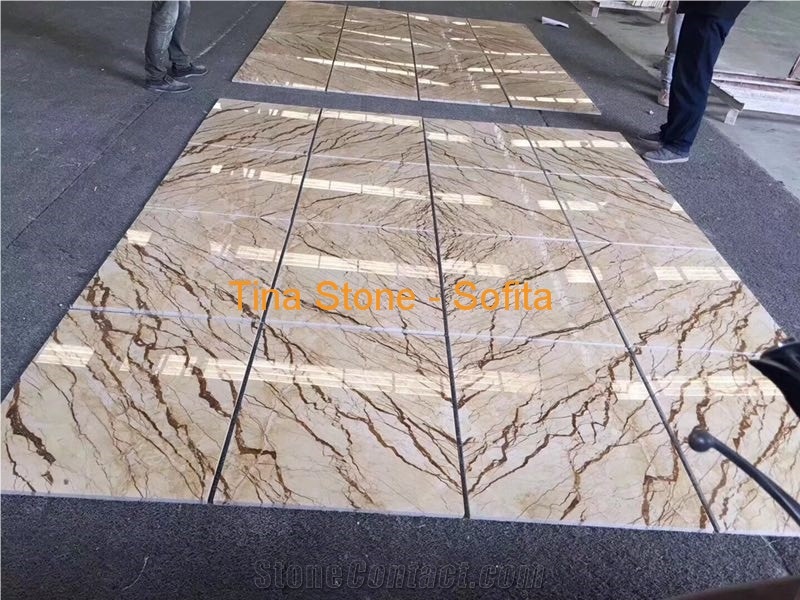 Sofita Beige Marble Polished Buildind Slab Tile