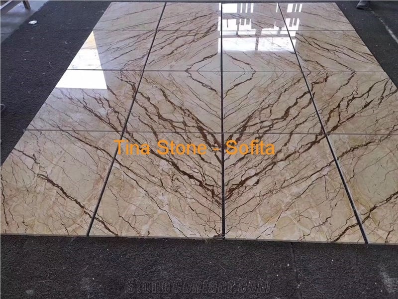 Sofita Beige Marble Polished Buildind Slab Tile