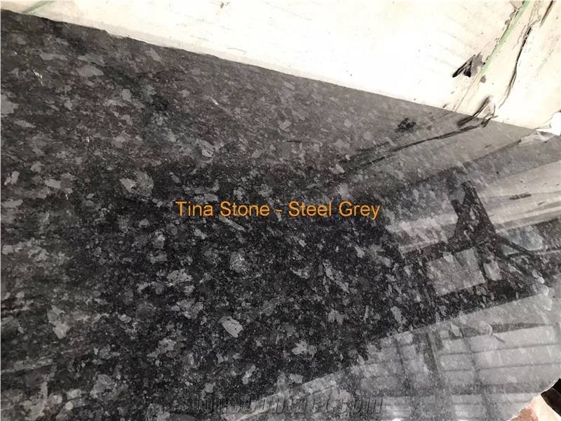 Steel Grey Granite Stone Slabs Wall Floor Covering