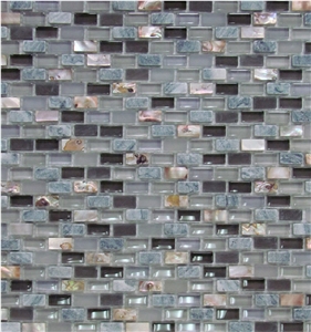 Stone Mosaic Natural Sea Shell Cladding Wall