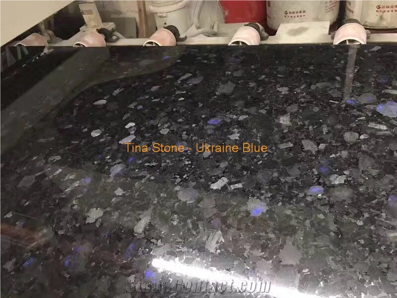 Ukraine Blue Granite Polished Wall Slabs Floor