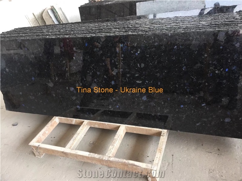 Ukraine Blue Granite Polished Wall Slabs Floor