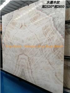 Wooden Onyx Book Match Stone Marble Slabs Tiles