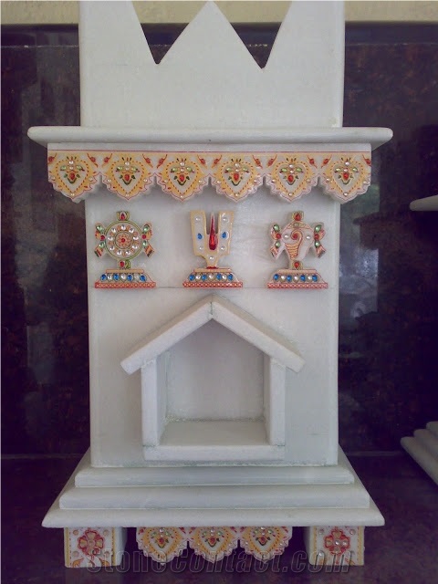 Marble Temple and Tulsi Stand