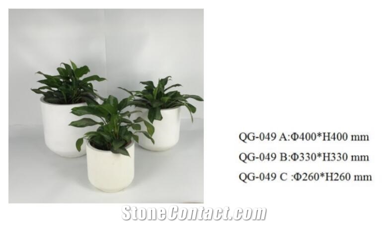 Light Weight Grc Planter Pots Qg-049