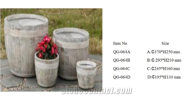 Light Weight Grc Planter Pots Qg-064