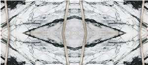 Calacatta Green Chinese Marble Bookmatch Slabs