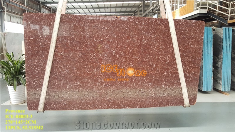 China French Red Provence Marble Slabs Tiles