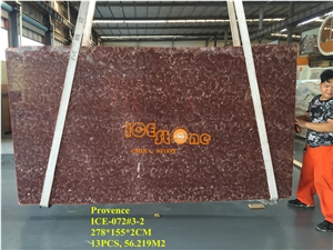 China French Red Provence Marble Slabs Tiles