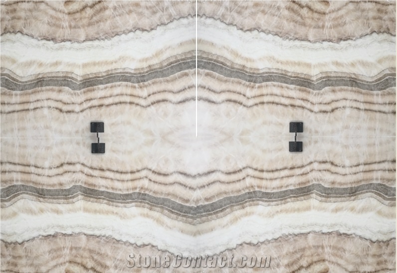 Chinese 2.0cm Exclusive Beige Onyx Polished Slabs