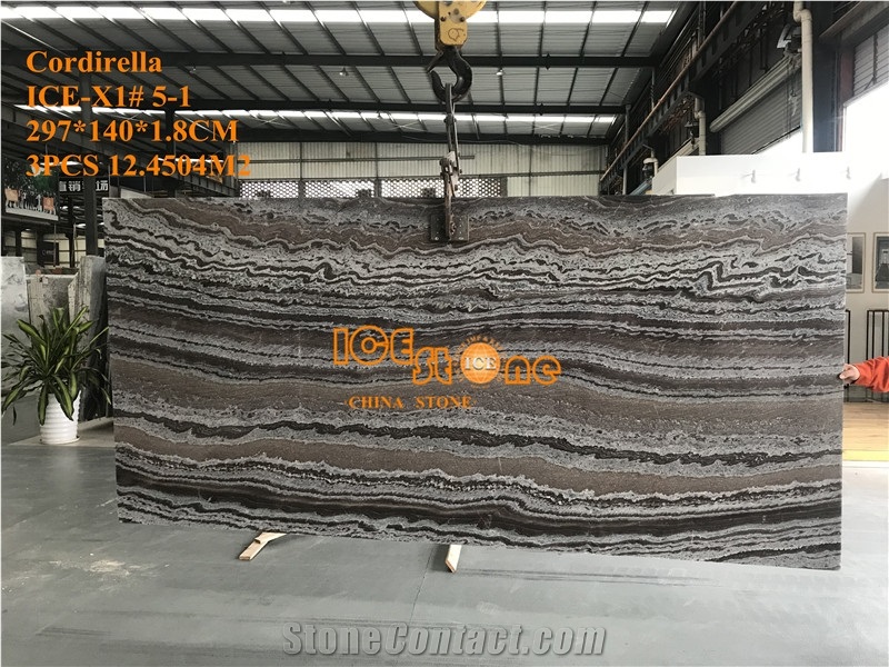Cordillera Black Grey Brown Marble Slabs Tiles