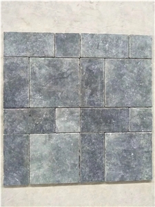 Black Limestone Floor Tiles Opus Pattern